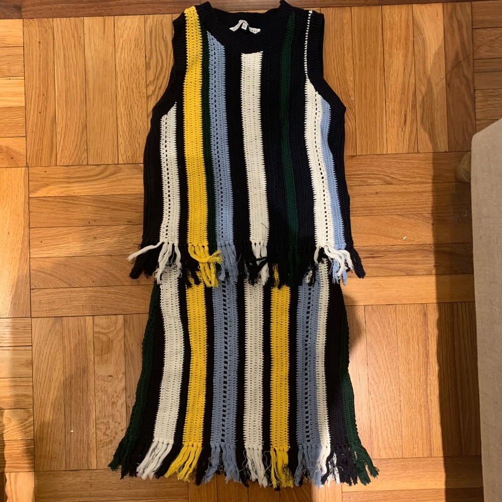 Top and skirt